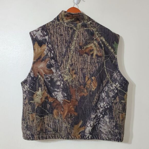 Macks Prairie Wings Mens Size XL Fleece Camo Vest - Picture 2 of 10